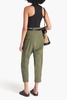 Paris cropped stretch-cotton twill tapered pants