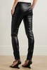 Coated low-rise skinny jeans