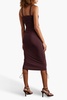 Doric ruched stretch-jersey midi dress