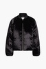 Lafu oversized velvet bomber jacket