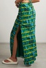 Safia embellished ruched tie-dyed crepe de chine maxi skirt