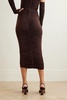 Haisley crystal-embellished ruched stretch-jersey midi skirt