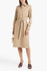 Agatha cotton-twill midi shirt dress