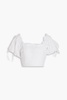 Melina cropped broderie anglaise top