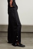 Hazel satin-crepe wide-leg pants