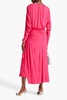 Ellie ruched jersey maxi dress