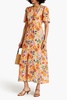 Emmy floral-print silk crepe de chine maxi dress