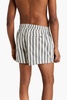 Charles short-length striped swim shorts