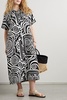 Abbie printed TENCEL™ Lyocell and linen-blend midi dress