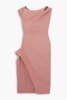 Rejoice asymmetric draped crepe dress