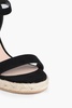 Teddi suede espadrille wedge sandals