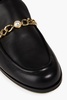 Owen embellished leather loafers