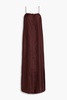 Vabea silk-twill midi dress