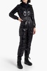 Quilted glossed ski suit