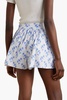 Teagen floral-print cotton-blend poplin shorts