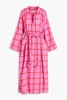 Lysa checked cotton-jacquard midi dress