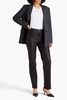 Harlow leather straight-leg pants