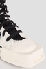 Turbodrk zebra-print faux fur high-top sneakers