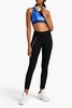 Metallic stretch sports bra