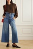 The Sylvan belted high-rise wide-leg jeans