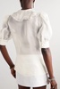 Embellished silk-organza blouse