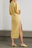 Stretch-silk midi dress