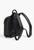 Faux pebbled-leather backpack