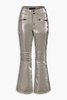 Aurora metallic flared ski pants