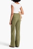 Noda linen-blend twill flared pants