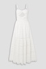 Rosie cutout broderie anglaise cotton-voile maxi dress