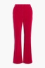 Erris velvet straight-leg pants