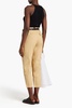 Boy cropped cotton-blend twill tapered pants