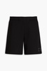 Appliquéd French cotton-terry shorts