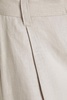 Pleated linen tapered pants