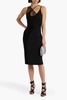 Kaia mesh-paneled jersey dress