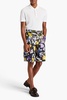 Miles floral-print linen shorts