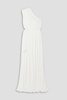 Jackie one-shoulder draped jersey gown