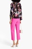 Amira ruffled floral-print silk-chiffon blouse