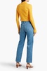 Rinley belted high-rise straight-leg jeans