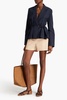 Talie cotton, linen and silk-blend blazer