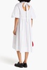 Ruffled cotton-poplin midi dress