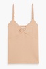 Mesa twist-front cotton-jersey camisole