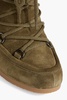 Elfred lace-up shearling wedge ankle boots