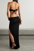 Long Carve strapless cutout stretch-jersey maxi dress