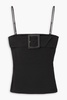 Me Now buckle-embellished crepe camisole