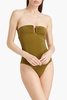 Ruched bandeau swimsuits