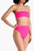 Abigail neon stretch-ECONYL® bandeau bikini top