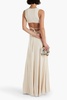 Megan cutout ruched jersey maxi dress