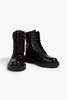 Aleia leather combat boots