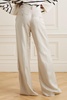 Lyra pleated woven wide-leg pants